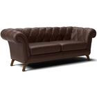 Sofá Império Com Capitone 03 Lugares 210 Cm Corano Café