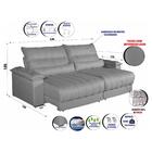 Sofá Impermeável 2,90m Retrátil E Reclinável Exclusive Bom Pa