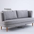 Sofá Indigo Fixo Estofado 2 Lugares - Verde Musgo Claro - Ilh