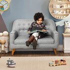 Sofá Infantil Montessori 2 Lugares Linho Comfort Casatema Mad