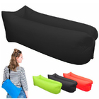 Sofá Inflável De Ar Saco De Dormir Puff De Ar Camping Preto