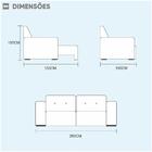 Sofá Isis 4 Lugares Retrátil Reclinável 2.50m Suede Mundial E