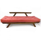 Sofá Japão Futon Goiaba Em Madeira Maciça Imbuia