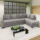 Sofá Jasmin Canto - Linoforte - Cinza