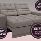 Sofá Jobim 1,70m Assento Retrátil E Reclinável Velosuede Marr