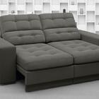 Sofá Jobim 1,70m Assento Retrátil E Reclinável Velosuede Pret