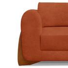 Sofa Jolie 2 Lugares 160cm Pes Boomerang Linho Boucle Ezz