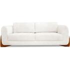 Sofa Jolie 2 Lugares 160cm Pes Boomerang Linho Boucle Ezz