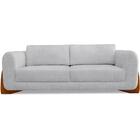 Sofa Jolie 2 Lugares 180cm Pes Boomerang Linho Boucle Ezz