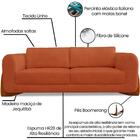 Sofa Jolie 2 Lugares 180cm Pes Boomerang Linho Boucle Ezz