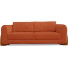 Sofa Jolie 3 Lugares 220cm Pes Boomerang Linho Boucle Ezz