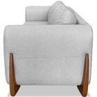 Sofa Jolie 3 Lugares 230cm Pes Boomerang Linho 215 Ezz