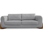 Sofa Jolie 3 Lugares 230cm Pes Boomerang Linho 215 Ezz