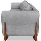 Sofa Jolie 3 Lugares 230cm Pes Boomerang Linho 215 Ezz