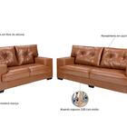 Sofá Julia Conjunto 2 E 3 Lugares Courissimo Caramelo