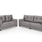 Sofá Julia Conjunto 2 E 3 Lugares Courissimo Cinza