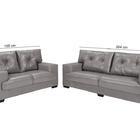 Sofá Julia Conjunto 2 E 3 Lugares Courissimo Cinza
