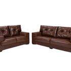 Sofá Julia Conjunto 2 E 3 Lugares Courissimo Marrom