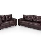 Sofá Julia Conjunto 2 E 3 Lugares Courissimo Marrom