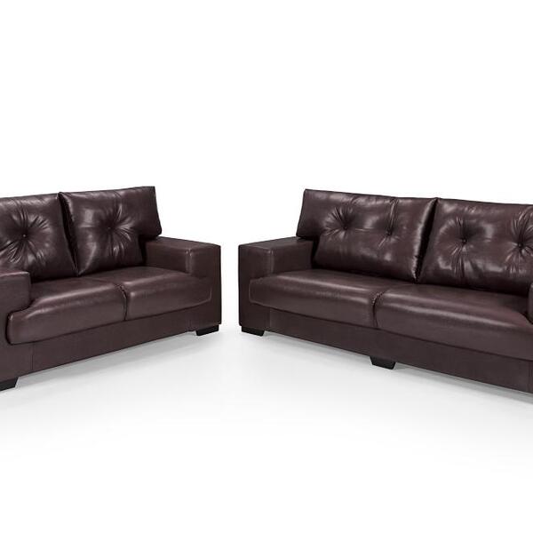Sofá Julia Conjunto 2 E 3 Lugares Courissimo Marrom