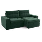 Sofá Kappesberg Duplo 3 Lugares Com Baú E 3 Entradas Usb Sued