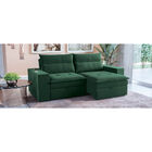 Sofá Kappesberg Duplo 3 Lugares Com Baú E 3 Entradas Usb Sued