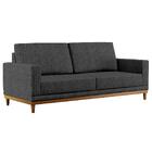 Sofá Kayrós 145cm 2 Lugares D05 Linho Chumbo - Mpozenato
