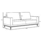 Sofá Kayrós 160cm 2 Lugares D05 Linho Cru - Mpozenato