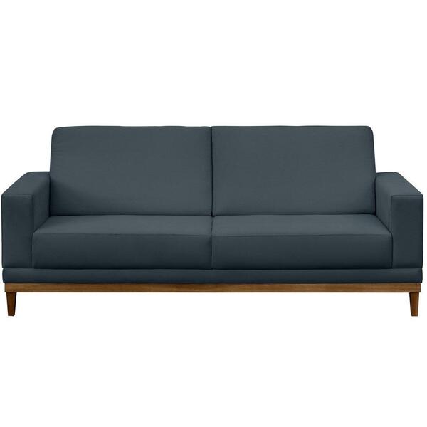 Sofá Kayrós 180cm 3 Lugares D05 Suede Azul Mpozenato