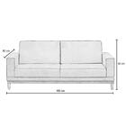 Sofá Kayrós 180cm 3 Lugares D05 Suede Cinza Mpozenato