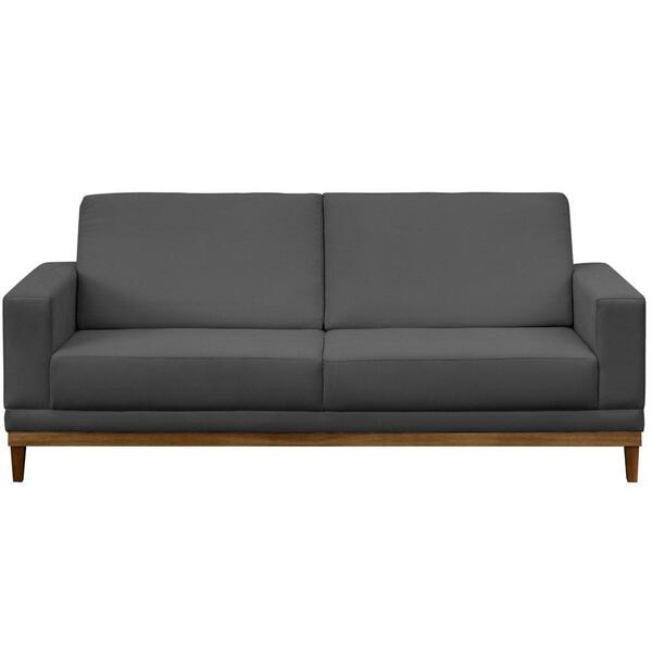 Sofá Kayrós 180cm 3 Lugares D05 Suede Cinza Mpozenato