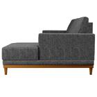 Sofá Kayrós 200cm 3 Lugares Com Chaise Esquerdo D05 Linho Chu