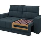 Sofá Kazan Premium 1,50m Assento Retrátil/reclinável Suede Pe