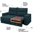 Sofá Kazan Premium 1,50m Assento Retrátil/reclinável Suede Pe