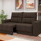 Sofá Kazan Premium 1,85m Assento Retrátil/reclinável Suede Ma