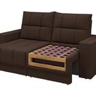 Sofá Kazan Premium 1,85m Assento Retrátil/reclinável Suede Ma