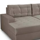 Sofá Larissa 3 Lugares Chaise Esquerdo - Golden - Cacau