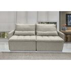 Sofá Líbano 4 Lugares 1,96 Metros Linho - 08 Bege