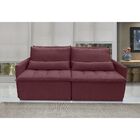 Sofá Líbano 4 Lugares 2,16 Metros Veludo - 22 Bordo