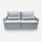 Sofá Líbano 4 Lugares 2,16 Metros Veludo - 26 Prata