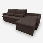 Sofá Líbano 5 Lugares 2,26 Metros Veludo - 17 Chocolate