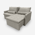 Sofá Líbano 5 Lugares 2,36 Metros Linho - 08 Bege