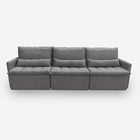 Sofá Líbano 6 Lugares 3,16 Metros Linho - 06 Grafite