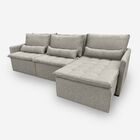 Sofá Líbano 6 Lugares 3,16 Metros Linho - 08 Bege