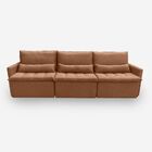 Sofá Líbano 8 Lugares 3,46 Metros Veludo - 20 Terracota