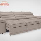 Sofá Lincoln 2,05m Assento Retrátil E Reclinável Velosuede Be