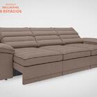 Sofá Lincoln 2,05m Assento Retrátil E Reclinável Velosuede Ma