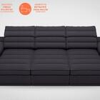 Sofá Lincoln 2,05m Assento Retrátil E Reclinável Velosuede Pr