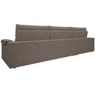 Sofá Lincoln Assento Retrátil E Reclinável Velosuede Marrom -