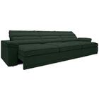 Sofá Lincoln Assento Retrátil E Reclinável Velosuede Verde -